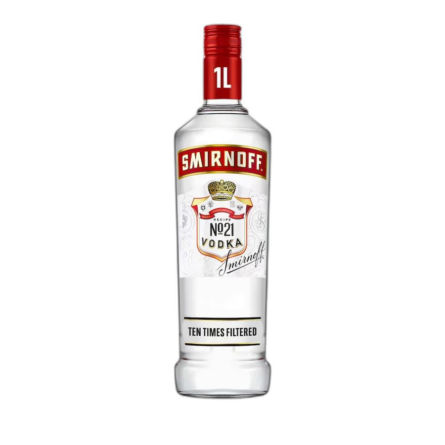 Smirnoff Red Vodka 6x1L 37.5%